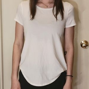 Lululemon Love Crew Short Sleeve T-Shirt Lightweight, White, Size: 4